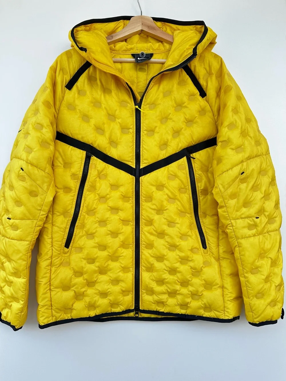Nike Sportswear Tech Pack Down Fill Puffer Jacket Neon Yellow Men's Size L